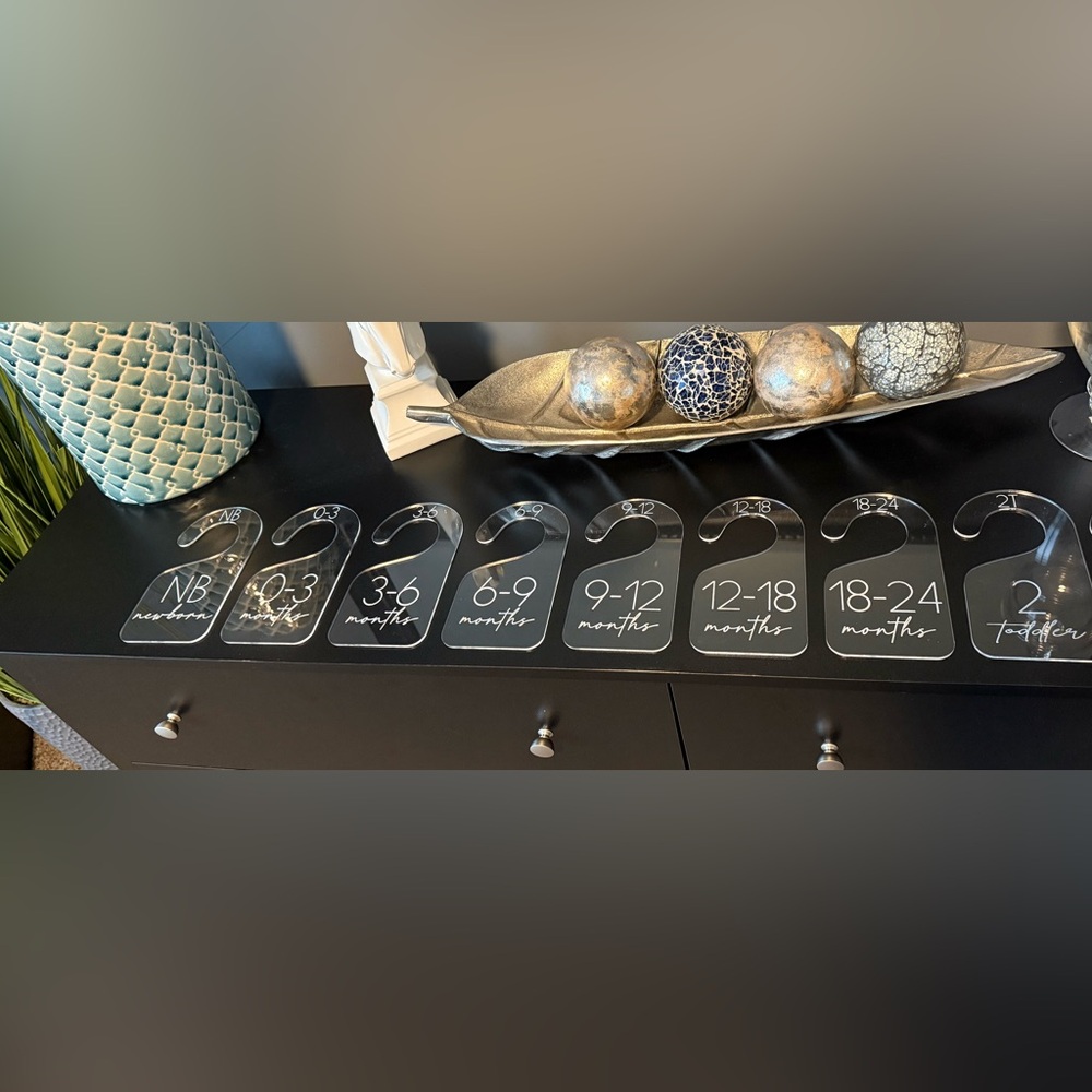 Acrylic Baby Closet Dividers Set Of Of 11 Newborn-5T